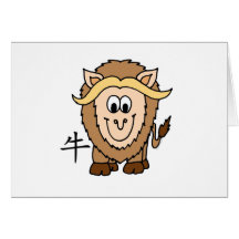 Ox Chinese Zodiac Cards