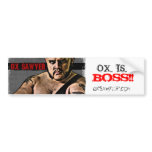 OX.. IS.. BOSS!! Bumper Sticker bumper stickers