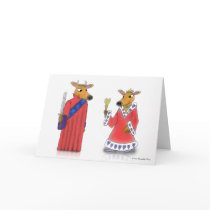 Ox King and Queen of Hearts Valentine Card by rclord Ox King and Queen of Hearts Valentine Card