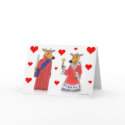 Ox King and Queen of Hearts Valentine Card by rclord Ox King and Queen of Hearts Valentine Card