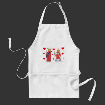 Ox King Queen Hearts Apron aprons
