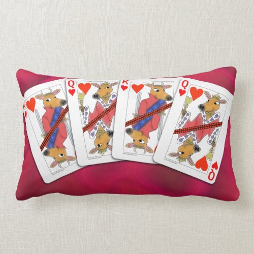 Ox Playing Cards Pillow throwpillow