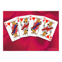Ox Playing Cards Poster posters