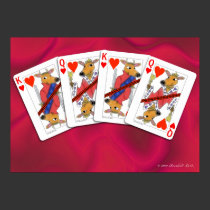 Ox Playing Cards Poster posters
