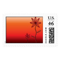 Oxblood Flowers postage by Gallery_Bizarre Oxblood Flowers postage