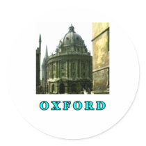 Oxford 1986 snapshot 143 Cyan The MUSEUM Zazzle Gi Round Stickers