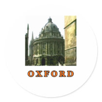 Oxford 1986 snapshot 143 Orange The MUSEUM Zazzle Sticker