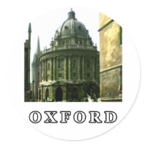 Oxford 1986 snapshot 143 White The MUSEUM Zazzle G Round Sticker