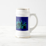 Oxford England 1986 Building Spirals Cyan Coffee Mug