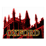 Oxford England 1986 Building Spirals Red Postcards