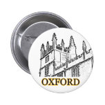 Oxford England 1986 Building Spirals White Pinback Button