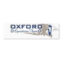 Oxford Equestrian Team Bumper Sticker bumper stickers by cowgirldee Oxford Equestrian Team Bumper Sticker bumper stickers