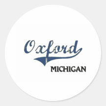 Oxford Michigan City Classic Stickers