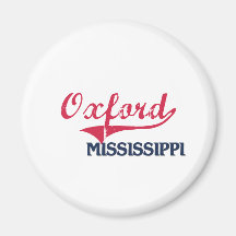 Oxford Mississippi City Classic Refrigerator Magnet