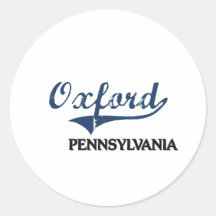 Oxford Pennsylvania City Classic Sticker