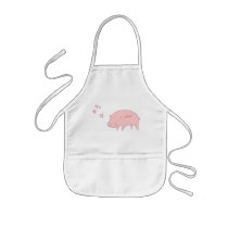OXOX Pink Piggy Doodle Art Apron