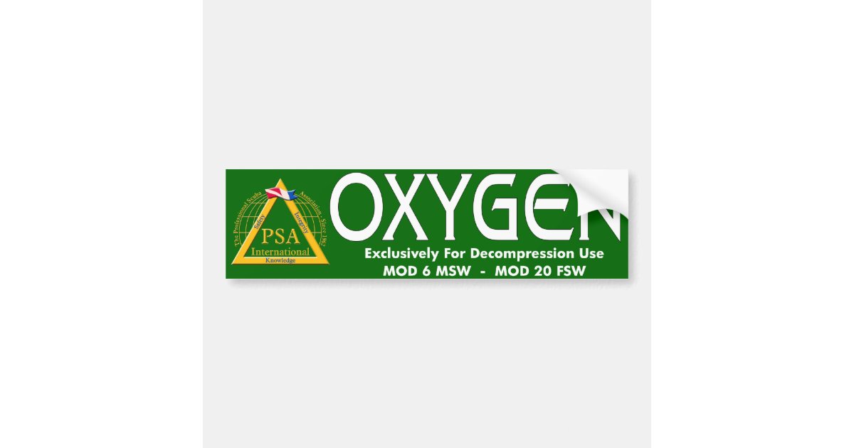 OXYGEN STICKER Zazzle