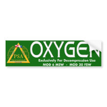 OXYGEN STICKER bumper stickers