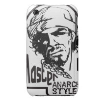 Oxygentees Anarchy Style Iphone 3 Case-mate Cases