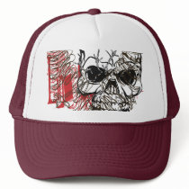 OXYGENTEES Barbed Wire Skull Hat