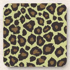 Oxygentees Leopard Print Cork Coasters corkcoaster