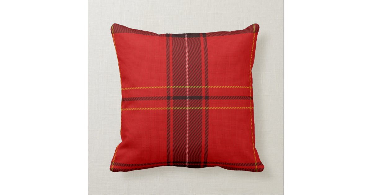 Oxygentees Tartan Red Plaid Throw Pillow Zazzle