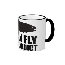 Oxygentees Urban Fly Fishing Addict Coffee Mugs