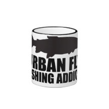 Oxygentees Urban Fly Fishing Addict Mug