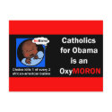 OxyMORON Obama postcards by TheCatholicShop OxyMORON Obama postcards