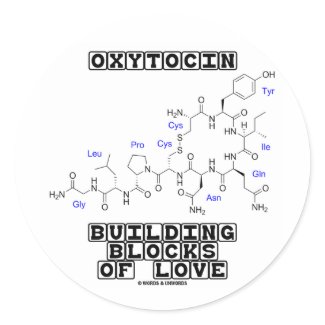 Oxytocin Building Blocks Of Love (Chemistry) sticker