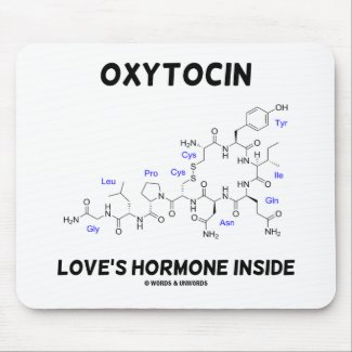 Oxytocin Love's Hormone Inside (Chemistry) Mouse Pads