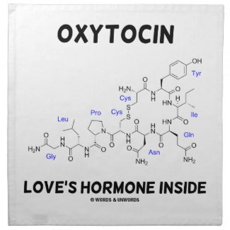 Oxytocin Love's Hormone Inside (Chemistry) Napkins