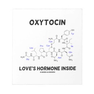 Oxytocin Love's Hormone Inside (Chemistry) Memo Pad
