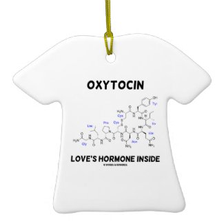 Oxytocin Love's Hormone Inside (Chemistry) Christmas Ornament