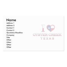 Oyster Creek, Texas Business Cards