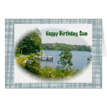 Oyster Pond Scene Son Birthday Card