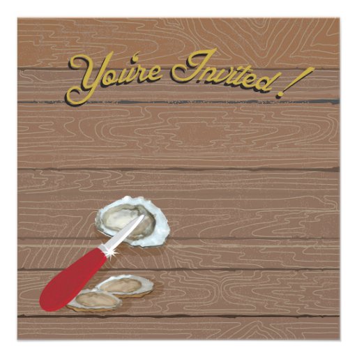 Oyster Roast Party Invitations
