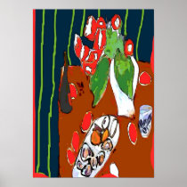 Oysters and Satsumas Fauvist Still Life posters