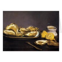 Oysters - Édouard Manet Greeting Card