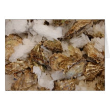 oysters greeting card