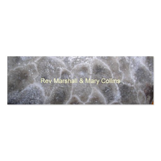 P2200029, Rev Marshall  & Mary Col... - Customized Business Card Template (back side)