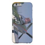 P51 Mustang, Rear View.(flag)_WWII Planes Barely There iPhone 6 Case