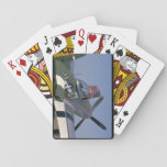 P51 Mustang, Rear View.(flag)_WWII Planes Card Deck