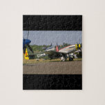 P51 Mustang, Side View.(runway)_WWII Planes Jigsaw Puzzle