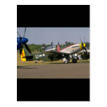 P51 Mustang, Side View.(runway)_WWII Planes Postcard