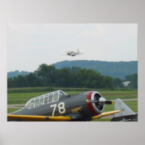 P51 overflying T6 Print