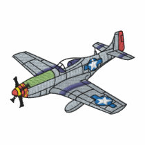 P-51 Mustang embroidered shirts by ZazzleEmbroidery P-51 Mustang embroidered shirts