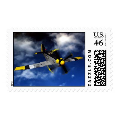 P 51 Mustang Postage by thehartster