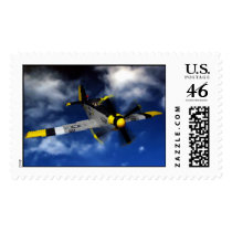 P 51 Mustang postage