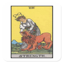 P.C. Smith Tarot: 'Strength' Sticker